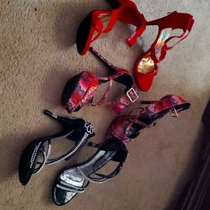 Lot of 3 pairs stiletto heels size 8 and 8.5